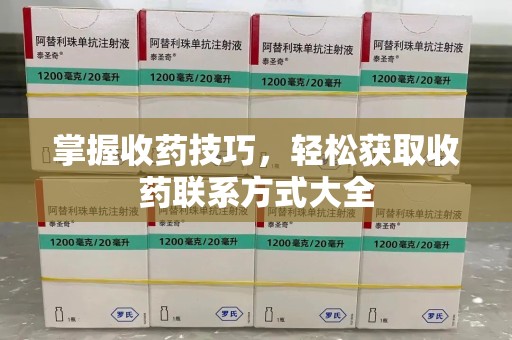 聊城掌握收药技巧，轻松获取收药联系方式大全