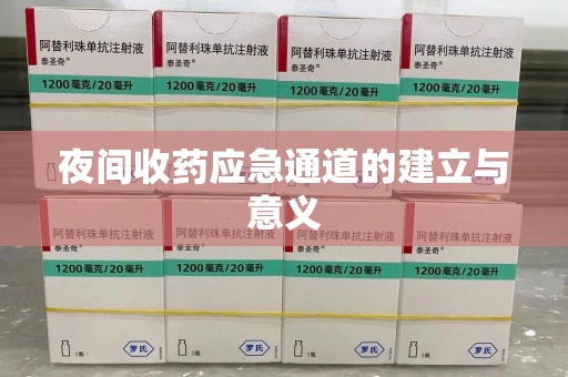 聊城夜间收药应急通道的建立与意义